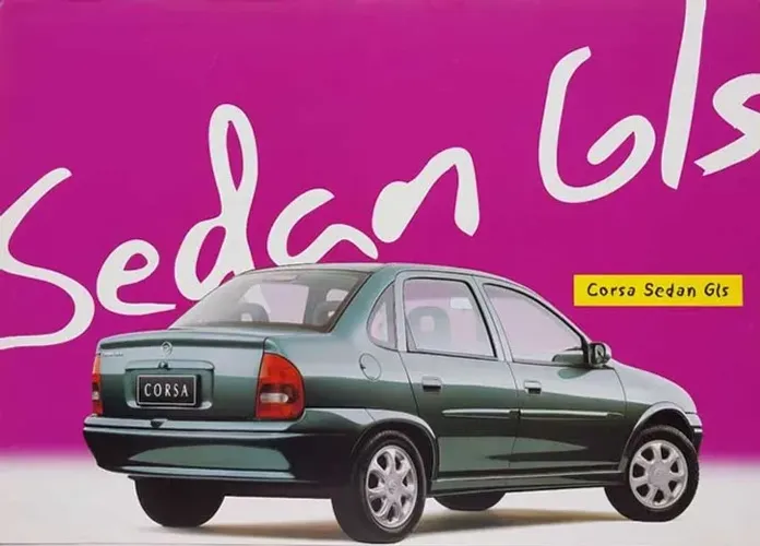 Catálogo, folder Corsa Sedan GLS 1999