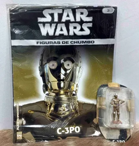 Coleção Star Wars Figuras De Chumbo C-3po 3 (lacrado)