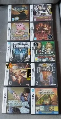 Lote de Jogos do Nintendo DS