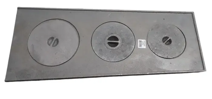 Chapa fogão a lenha 3 furos 62x26x22