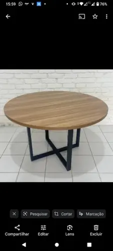 Mesa para reunião redonda escritório