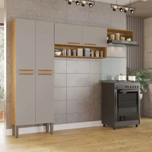 Cozinha Madri 2 Peças Paneleiro + Aéreo RF999m