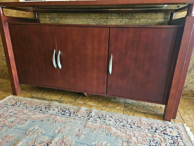 Buffet 1.80 com tampo de vidro 