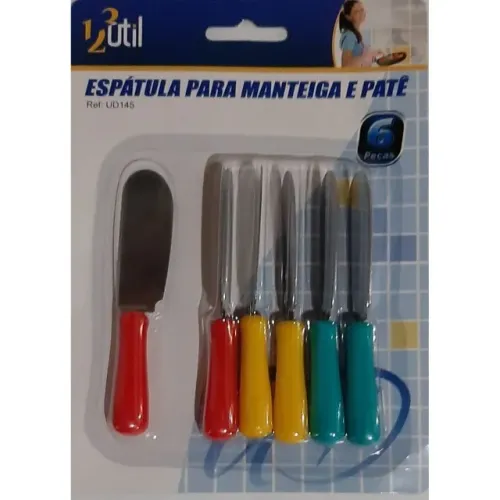 Espatula Manteiga E Pate Conjunto C/6 Ud145