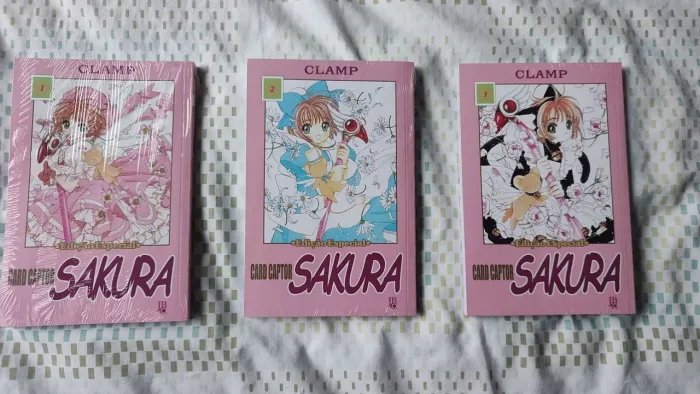 Coleção de mangás Sakura card captors 1 ao 3