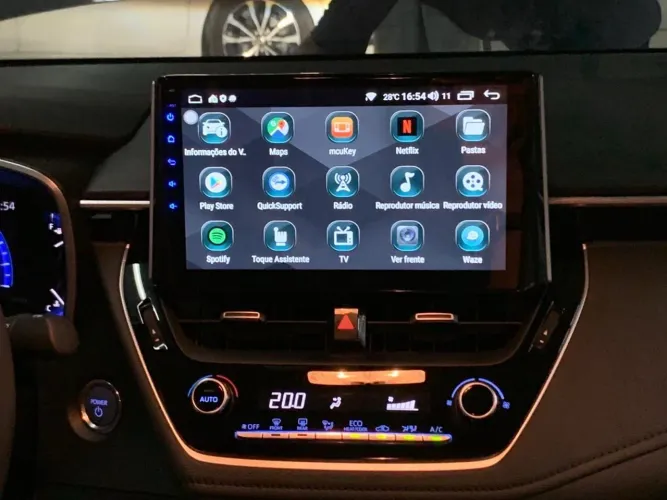 MULTIMIDIA COROLLA KRONOS 10 POLEGADAS  ANDROID 2/32 CARPLAY  TV FULL HD