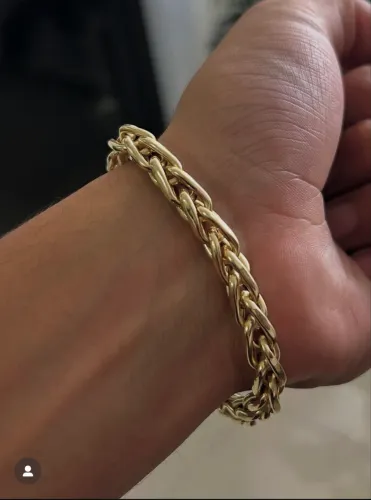 Pulseira peruana ouro 18k