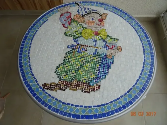 Mesinhas de Mosaico para varanda, jardins, sala