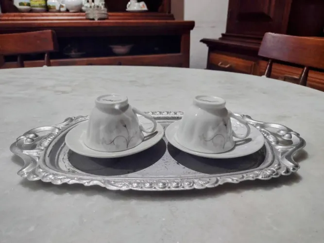 Jogo de Xícaras de Café Decorativo