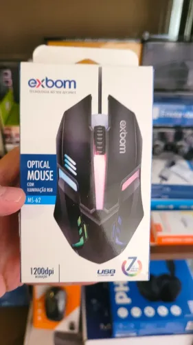 Mouse gamer LED 1200dpi, novo, lacrado, com garantia!