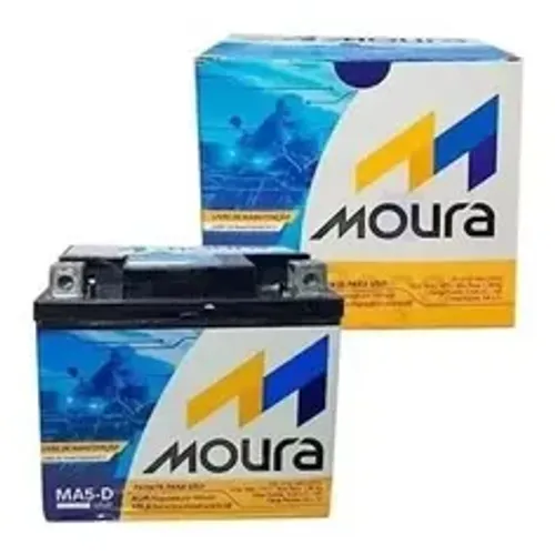 Bateria Moura Moto Mmp 5-d 12v 5Ah valor a Base de troca