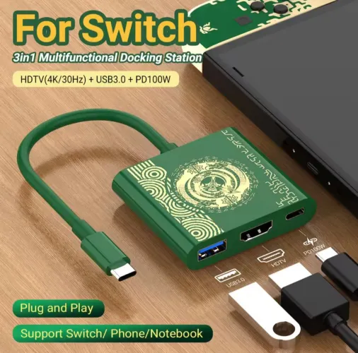 Dock 3x1 para Nintendo Switch