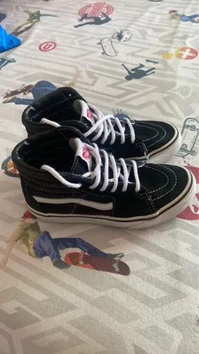Tênis Vans infantil nº32 preto camursa