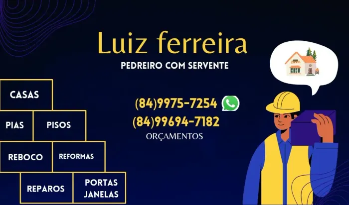 Pedreiro com servente 