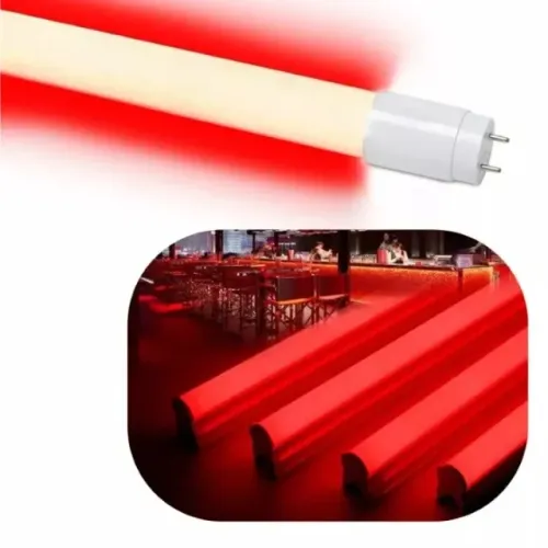 lampada tubular 1,2 vermelha