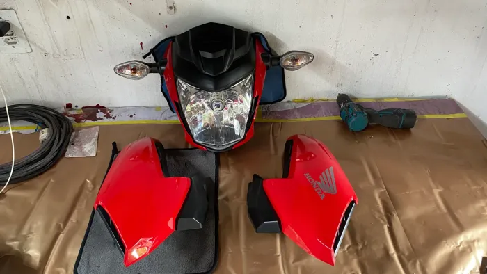 PINTURA DE MOTOS COM ACABAMENTO PREMIUM