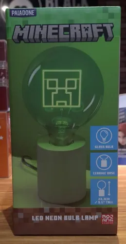 Lâmpada de Led Neon de Creeper do Minecraft Oficial da Mojang