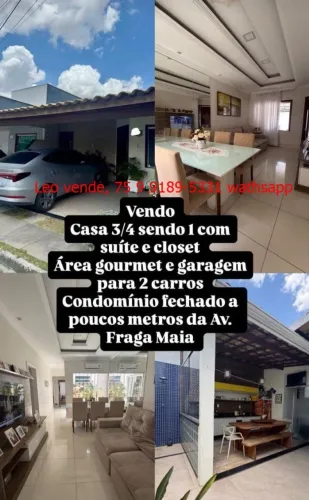 Leo vende, bairro Pq Ipê, perto da Fraga Maia, 3\4 suíte, goumert