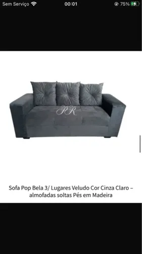 Sofá de 3 lugares apenas 500,00 