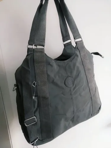 Bolsa nova importada impermeável grande cinza