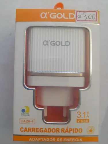 Carregador Rápido 3.1A A'Gold - CA26-4