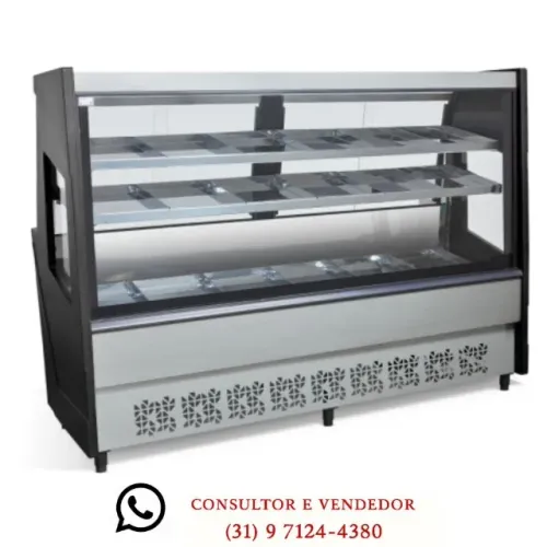 Balcão Avícola 2M Preto Polar Novo