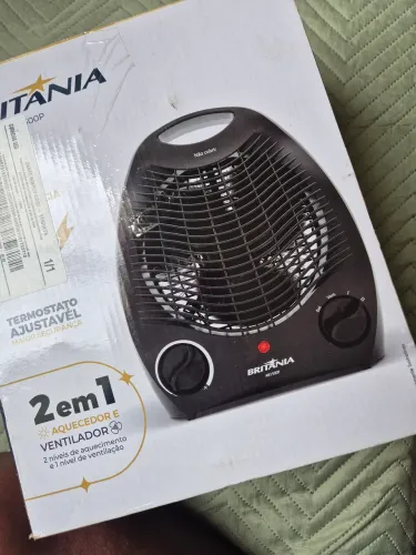Aquecedor e Ventilador Britânia AB1500P - 2 em 1