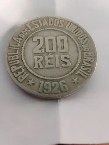 200 réis moeda antiga bem conservada