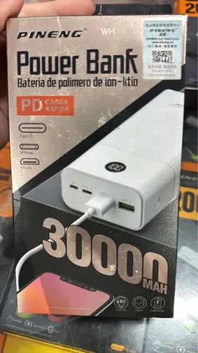Power Bank 30000 mAh PINENG - Carga rápida