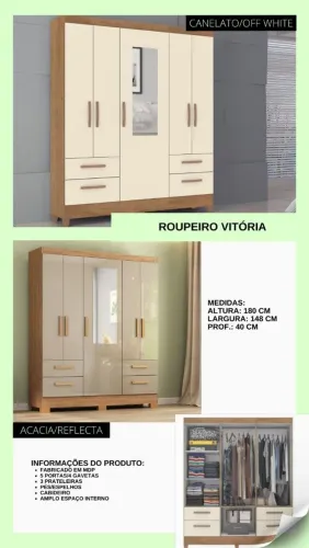 Guarda-roupa espaçoso