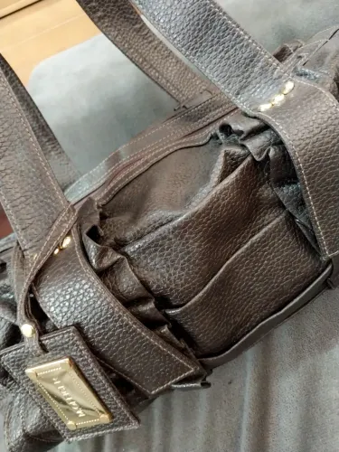 Bolsa de couro marrom Mofficer