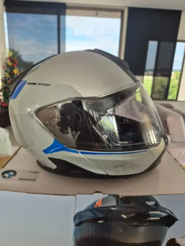 Capacete Bmw System 7 Com Scala Rider Pack Talk Bold (Usado)