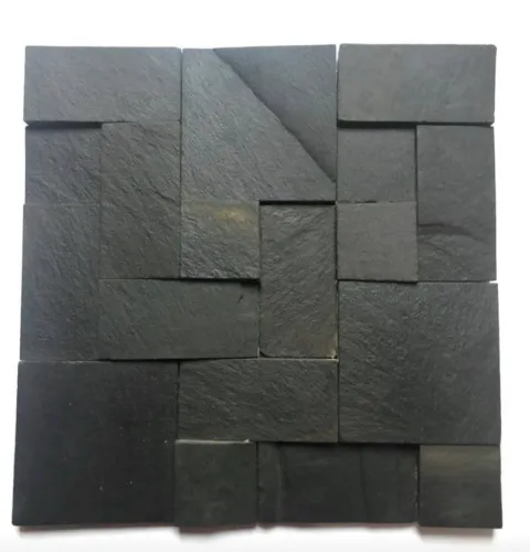Mosaico Pedra Ferro Preta
