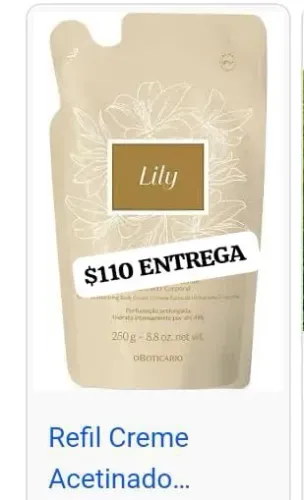 Refil Creme Acetinado Lily - 250g