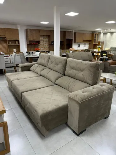 Sofá Retrátil de 3,10cm molas ensacadas- Novo pra zera estoque