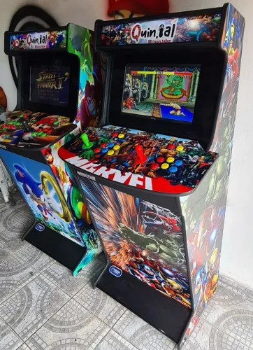 Arcade Multijogos Personalizado - Clássicos e Marvel!
