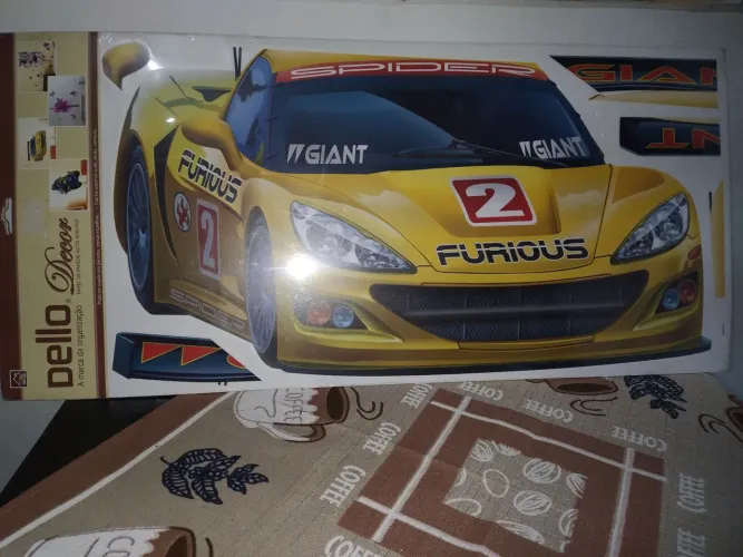 Adesivo de Parede Carro de Corrida 60 x 30