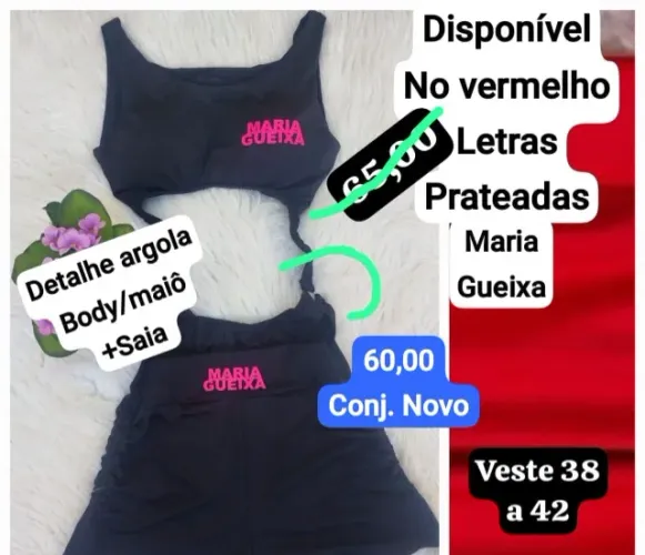 Conjunto modinha ou baile funk,novo