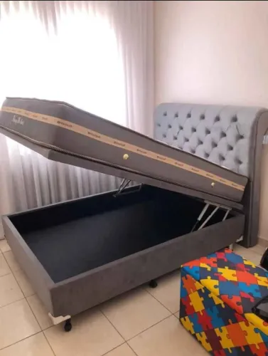 Cama box colchão d28 e suporte
