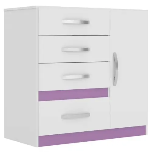 Cômoda Vênus com 4 Gavetas e 1 Porta ENTREGAMOS