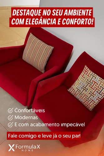 Chegou a hora de renovar sua sala ! Poltronas elegantes! Vendo 2 poltronas R$ 700.00