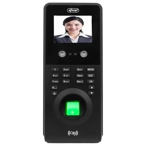 Ponto Digital e Controle de Acesso com Leitura Facial Biométrica Knup KP-RE1034 - WZetta