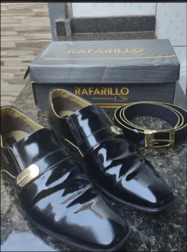 Conjunto de sapato social e cinto social da marca Rafarillo (original)