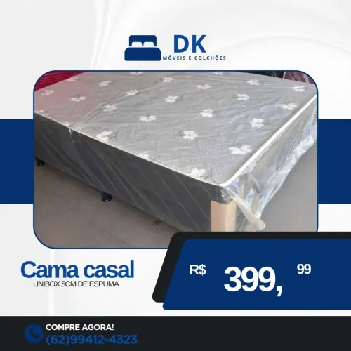 Cama Casal Unibox 5cm Espuma - Conforto e Economia