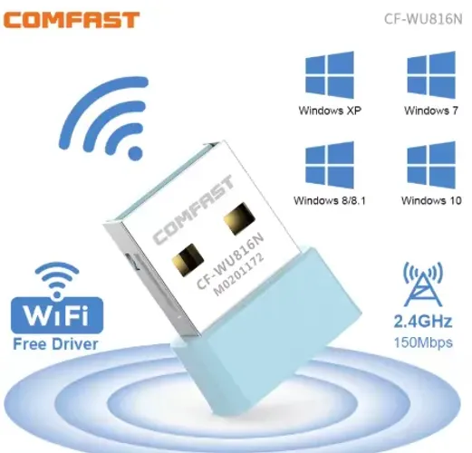 Adaptador Wi-Fi USB 150Mbps Comfast