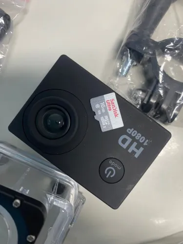 Câmera esportiva subaquática à prova d'água