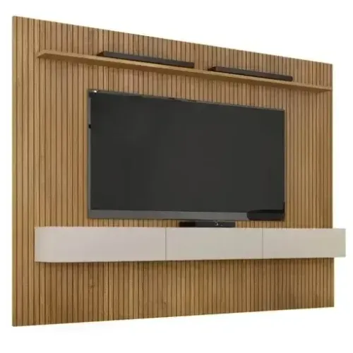 Painel Curitiba com Nicho 224cm para Tv Até 75 Polegadas Valdemoveis