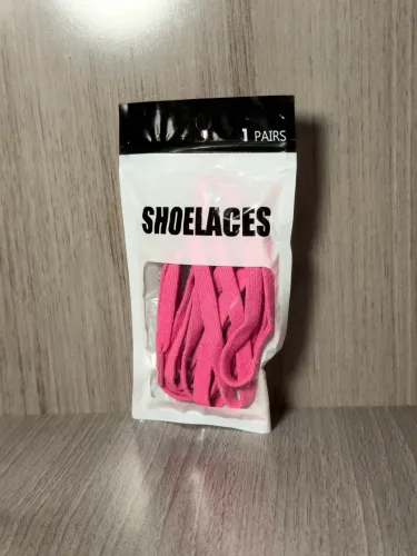 Cadarços elástico rosa com trava