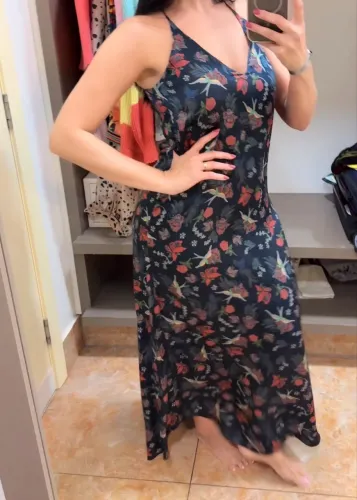 Vestido de seda
