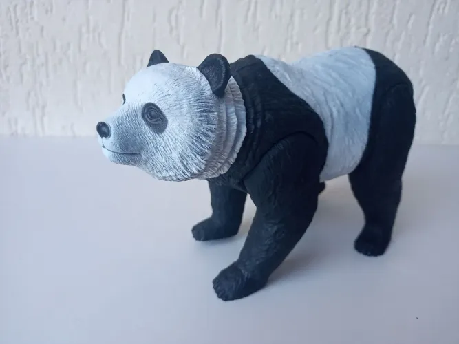 Panda realista  vinil  articulado Tam  20 /13 cm